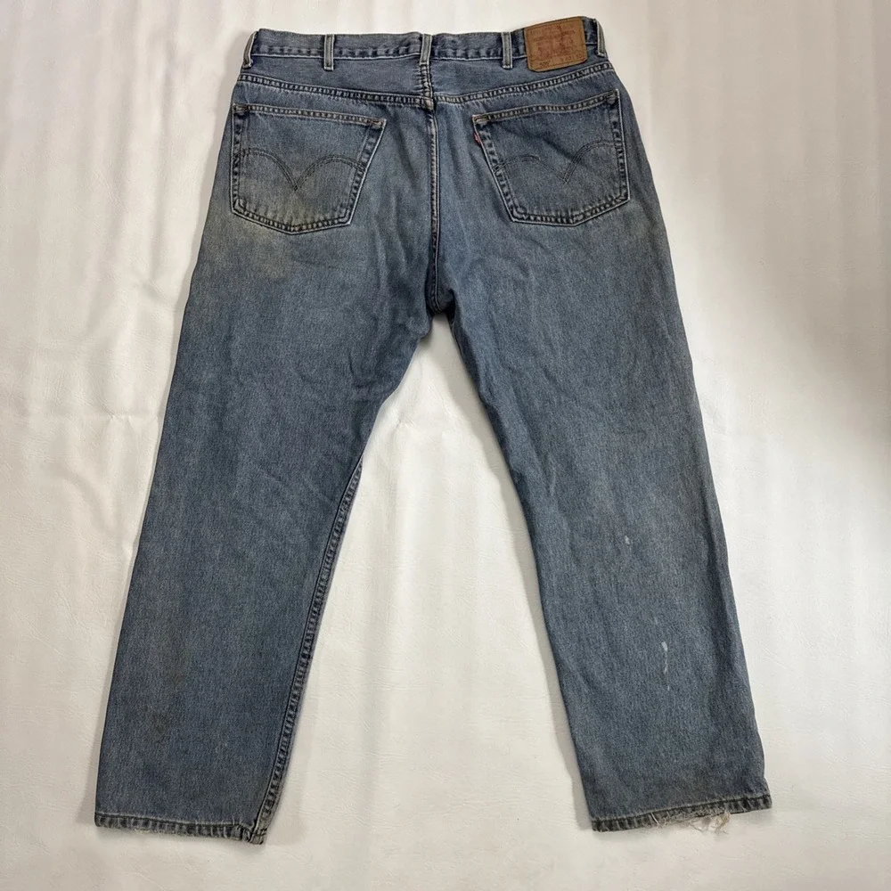 Levi's 505 Jeans Mens 40x30 Blue Relaxed Fit Denim Baggy Y2K Vintage -Fits 39x30